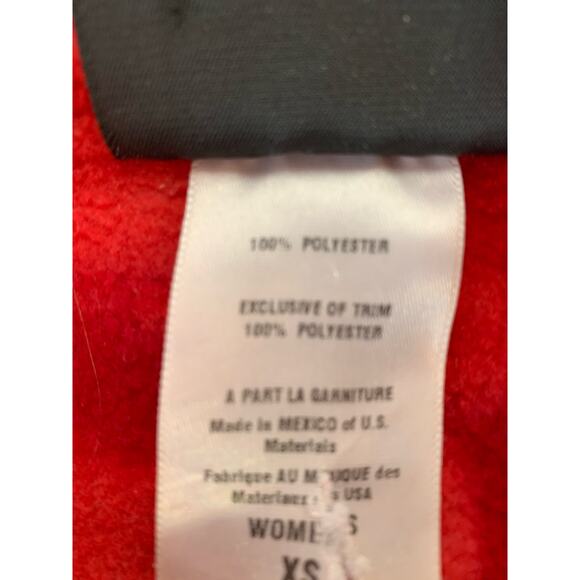 Patagonia Synchilla Aegean sea in big stripe red XS women c.2005 - Picture 8 of 8